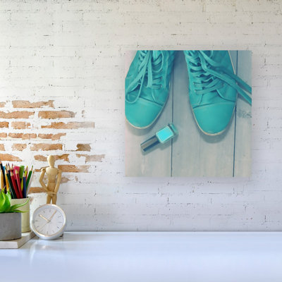 Lipstick Shoes - Wrapped Canvas Print