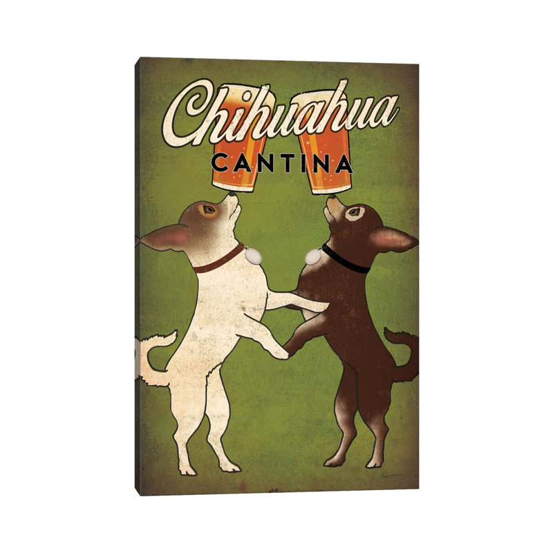 Chihuahua Cantina - Wrapped Canvas Print, 101.6 cm H x 66.04 cm W x 3.175 cm D