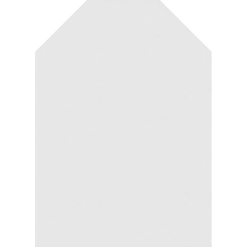 Octagonal Top Surface Mount Non-Functional Standard Frame PVC Gable Vent, 30" H x 26" W