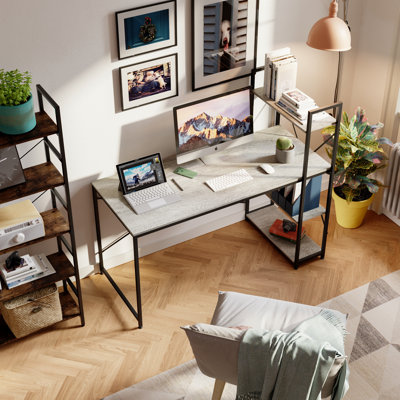 Metal Base Computer Desk