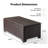 Versatile Brown Wicker Storage Side Table