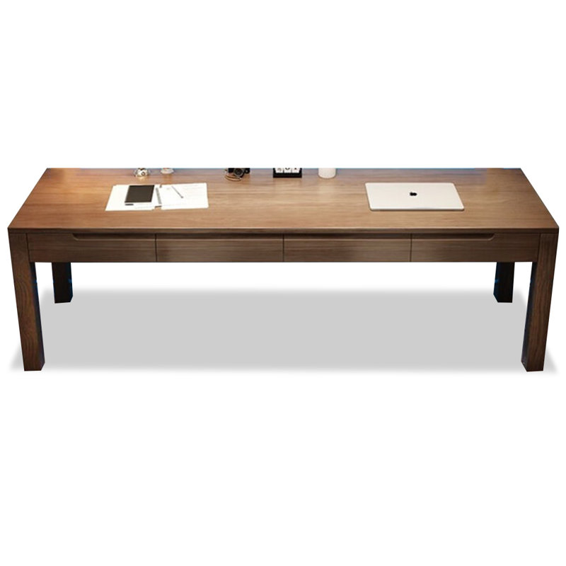 Tiroirs de bureau en bois massif Nordic, H 29,53 po x l 70,87 po x P 19,69 po