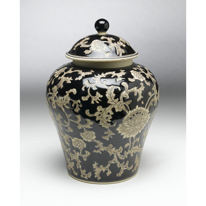 Porcelain Urn, Black