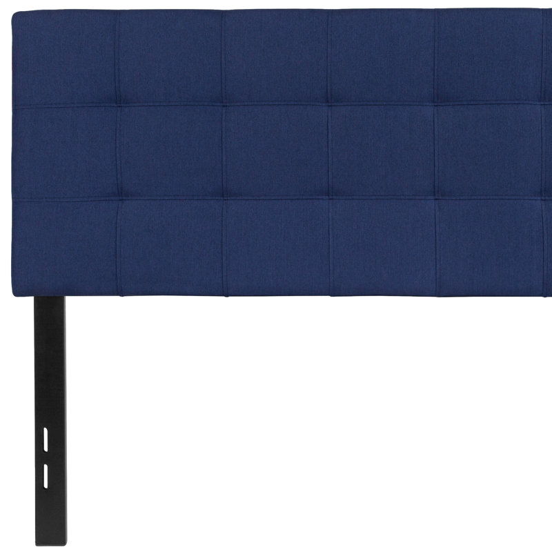 Ciriaca Quilted Tufted Upholstered Headboard, King, Navy