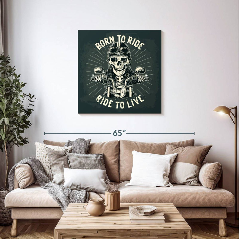 Mehar Born To Ride Poster, 36" H x 36" W
