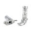 Western Frontier Pewter Cowboy Boot Salt Set Pepper Shaker Set