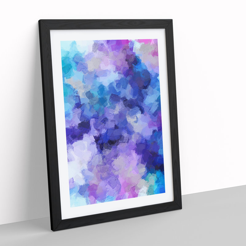 Miss You Abstract - Framed Print, Black, 64cm H x 46cm W x 2cm D