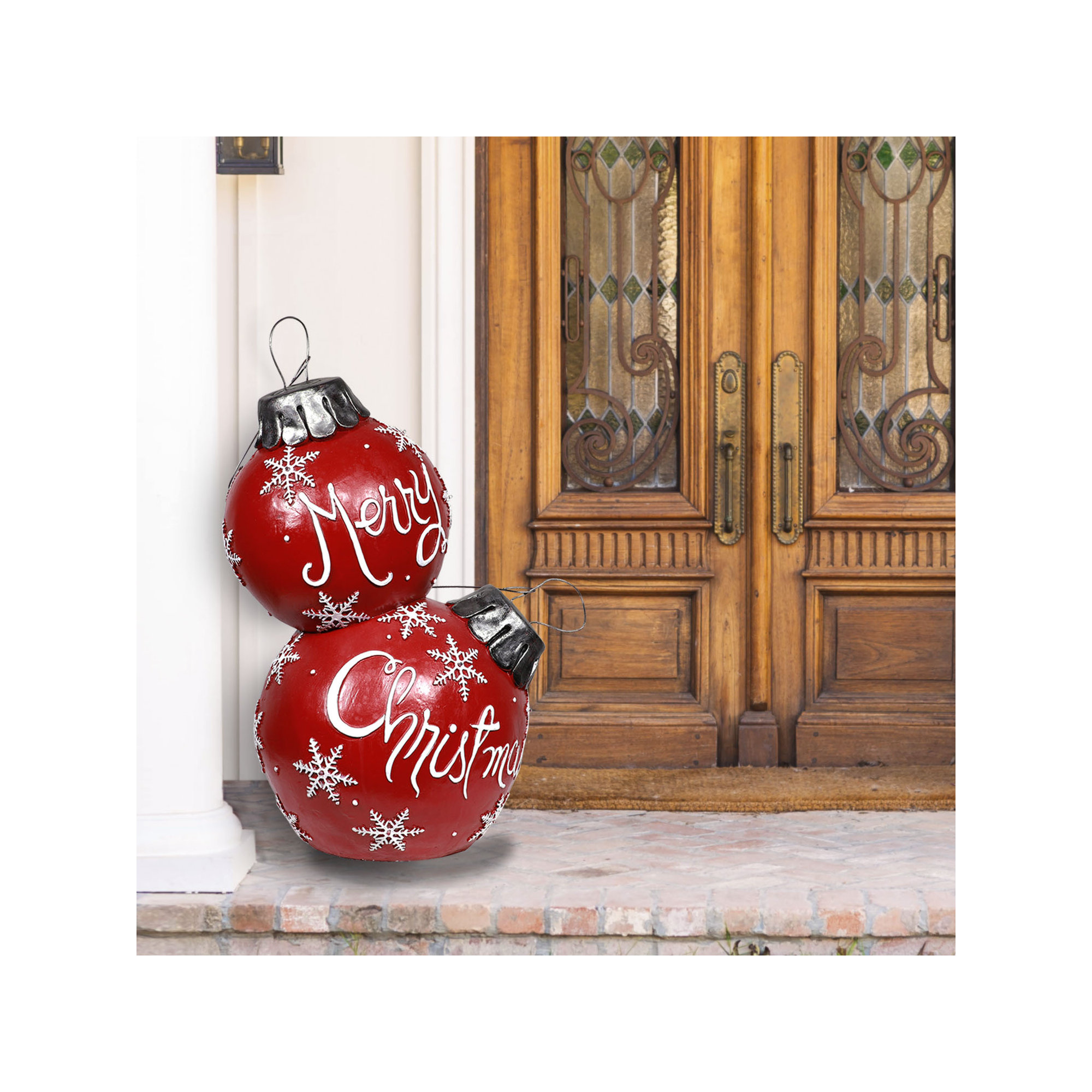 Merry Christmas Figurine, 30" H  x 16" W x 21" D