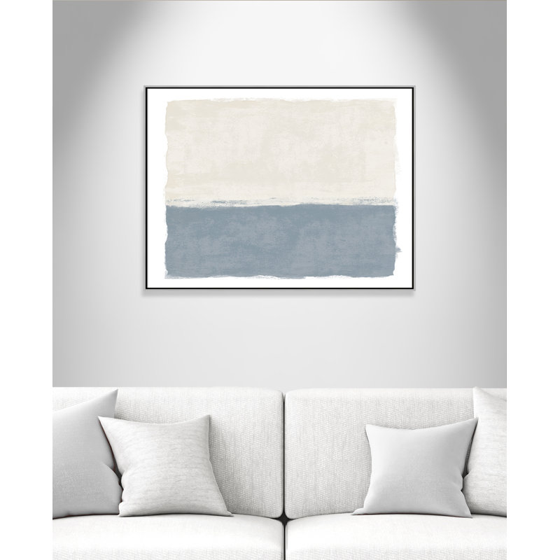 «Coastal Dreams II - Landscape Version Print» par Natalie Carpentieri, L 49,5 po x H 37,5 po, Toile avec cadre