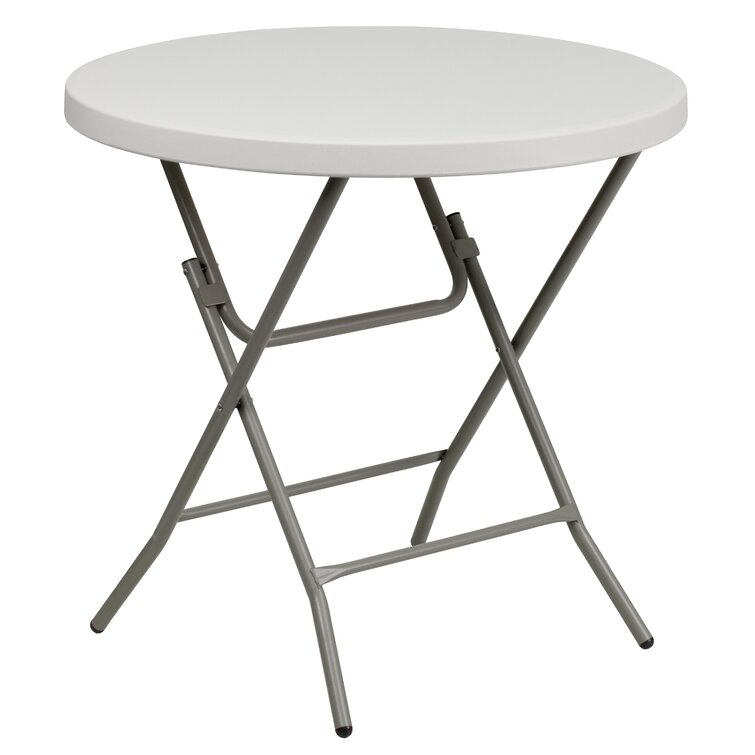 Parker 2.63-Foot Round Plastic Folding Banquet and Event Table