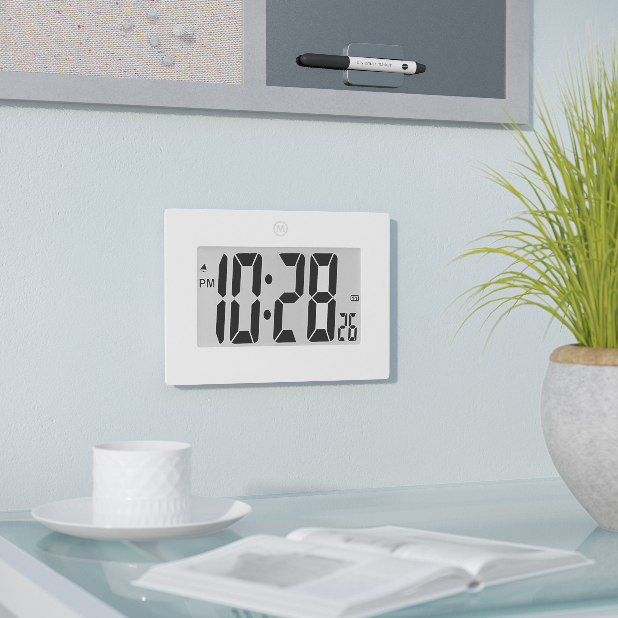 Symple Stuff Digital Frame Desktop Wall Clock & Reviews - Wayfair Canada