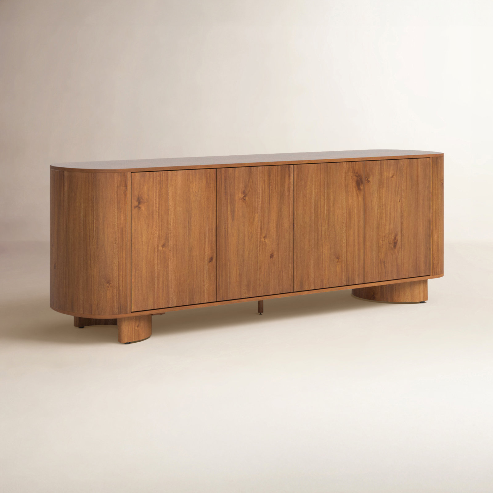 Haiden 94'' Sideboard, Seasoned Brown Acacia