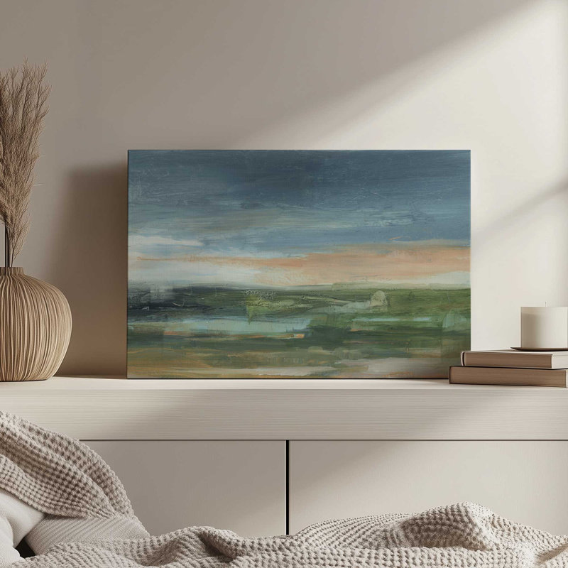 «Warm Horizon I» par Ethan Harper, reproduction d'art sur toile, H 12 po x l 18 po