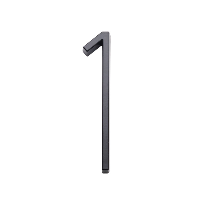 Floating House Number 5 ", no. 1, noir mat, 1, Noir