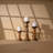 12'' Handcrafted Mango Wood Pillar Candle Holder Set – Rustic 3-Piece Set for LED Candles-767269385