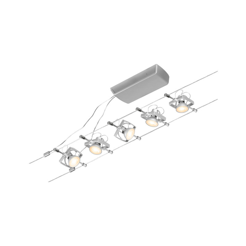 Mac II 1000cm 5 -Light Track Kit, Matt Chrome