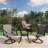 2 - Person Metal Patio Dining Set with Square Table-338214207