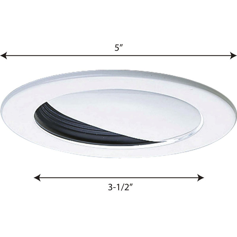 Wall Washer 3.5" Recessed Trim, White