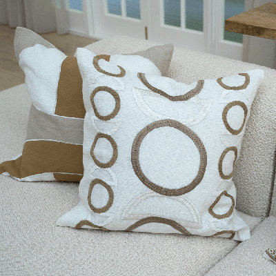 Coussin de salon Inter Gem brodé 55 x 55 cm