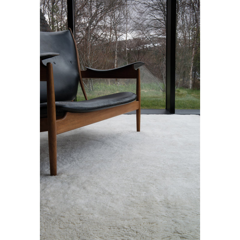 Deep Pile Merino Natural Area Rug, Rectangle 9' x 12'