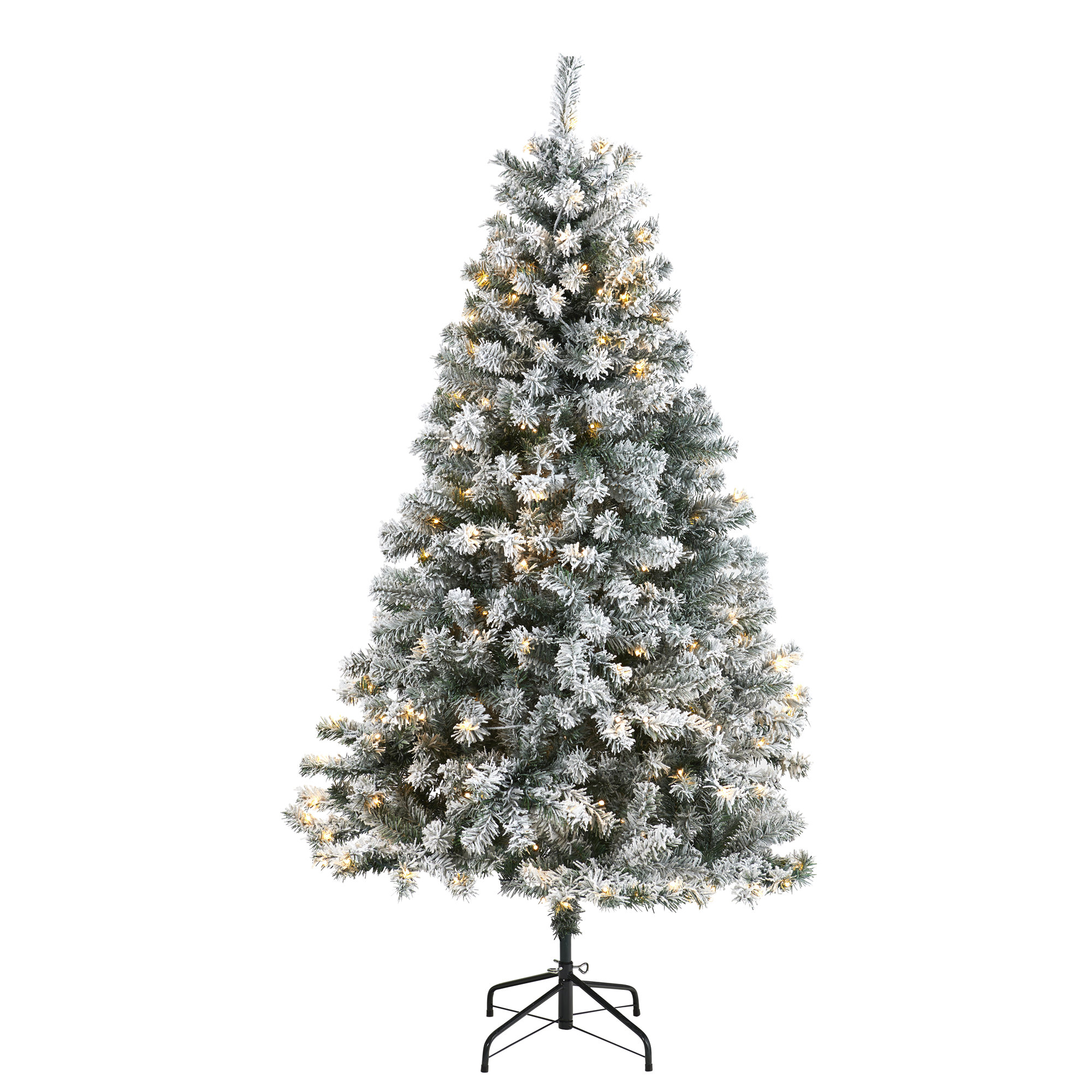 Lighted Artificial Spruce Christmas Tree, 7' H