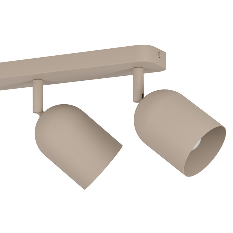 Tilston Steel Minimalist Ceiling Spotlight, 4, Sandy, 20.5cm H x 8cm W x 58cm D