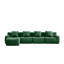 Canapé modulaire en tissu avec repose-pieds Teddy-1515448551