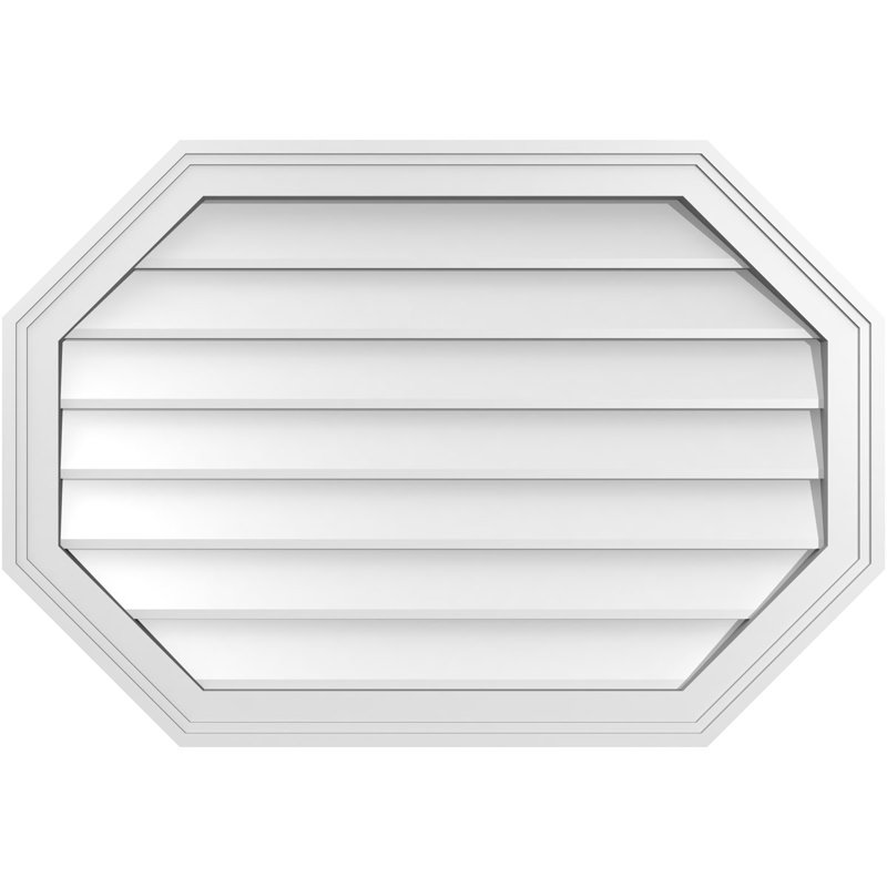 Évent horizontal gondole allongé en surface octogonal Signature, H 22 po x l 32 po x P 1,5 po