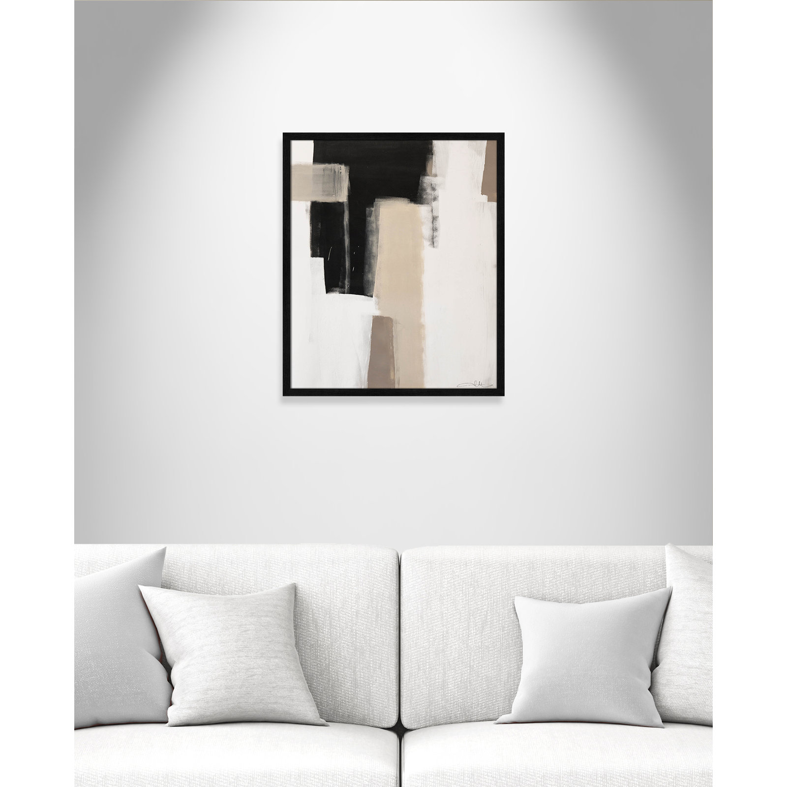 Earth Scapes I by Casa Fine Arts, 25.5" H x 21.5" W x 1.25" D, Black Slim Unmatted Picture Framed