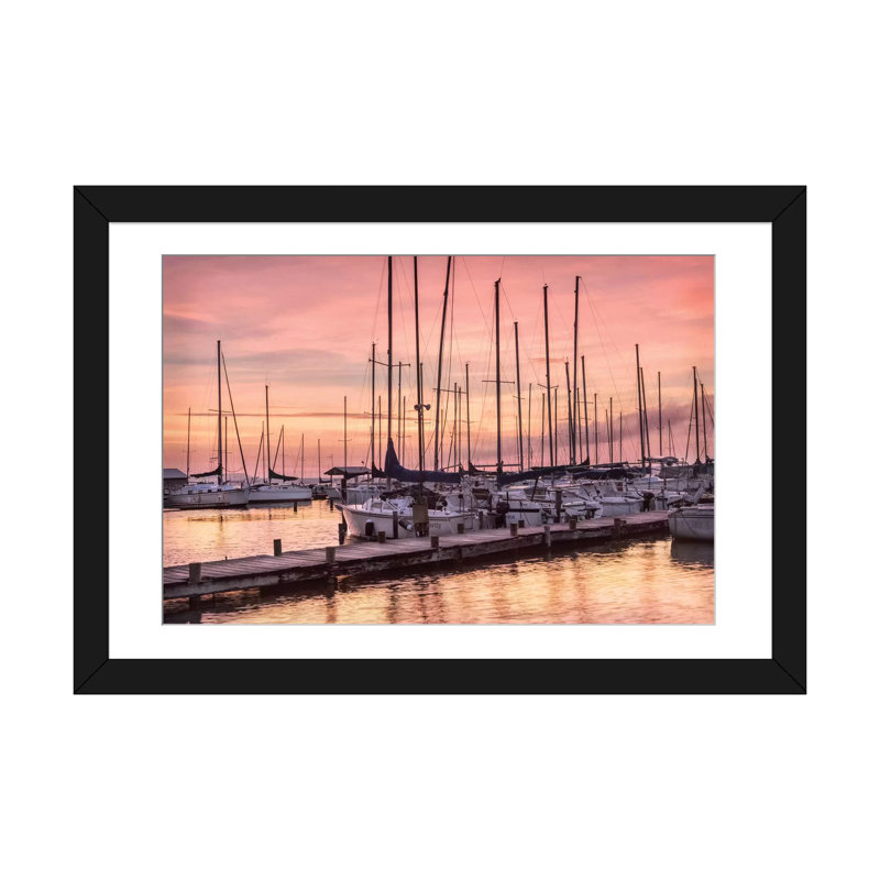 Ensemble de voile sur toile, Papier beaux-arts encadré noir, H 24 po x l 32 po x P 1 po, Blanc
