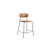 Upholstered Faux Leather Counter Stool with Steel Frame-1775613268-1775613291