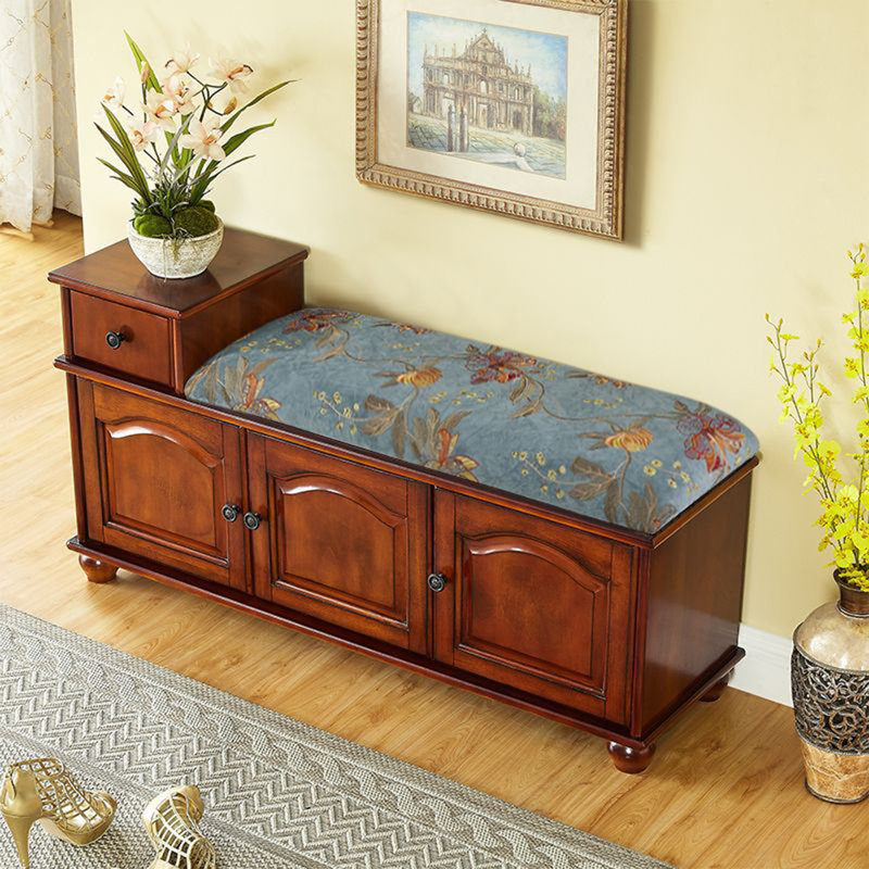 Banc de rangement rembourré pour chaussures, Couleur de l'image