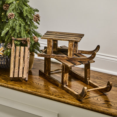 12-23.5" Mango Wood Sled Set of 3