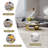 Hannie 51" Modern Luxury Marble Coffee Table with Metal Pedestal Base-1496545529-1496545528