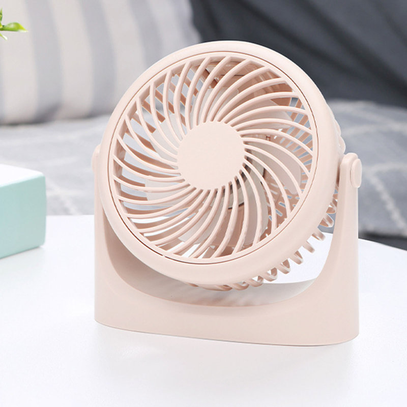 Petit ventilateur portatif USB multifonctionnel Kondieu, cream-colored