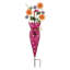 Piquet de jardin en métal 34 po avec finition vibrante multicolore et peinture résistante aux intempéries-126332226