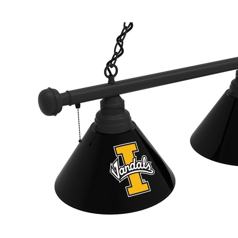 3 - Light Pool Table Lights Pendant, Black, Idaho Vandals