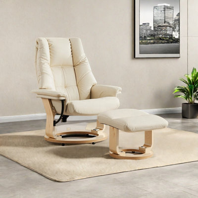 Chaise longue confortable en bois massif