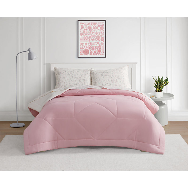 Cooling Technology 5-Piece Bed in a Bag, Queen Comforter + 5 Additional Pieces, Pink