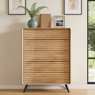 Mid Century Modern Dresser & 5-drawer Storage