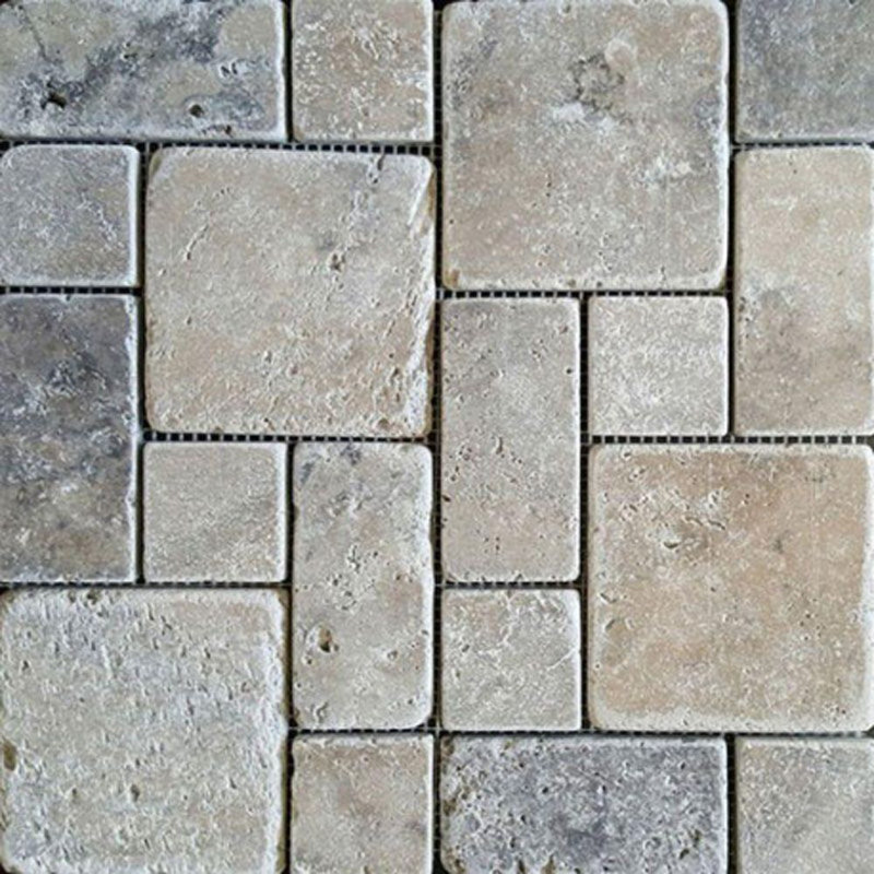 Carrelage mosaïque en travertin Versailles