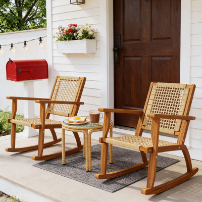 Rocking Chairs,Outdoor Lawn Rocking Chair Set Of 2