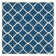 Carolene Hand Tufted Wool/Cotton/Latex Geometric Rug in Blue/Ivory