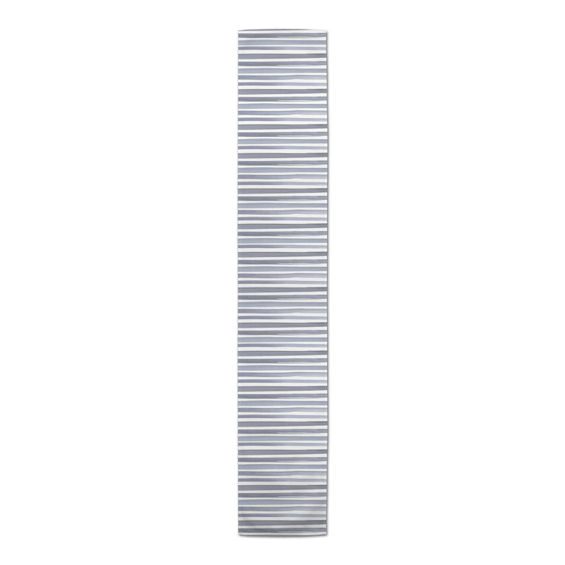 Rectangular Table Runner, 72" x 16", Blue/White