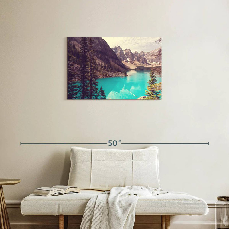 Lac Moraine d'Alvord Canada, H 20 po x l 30 po