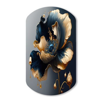 Dilsen - Floral Cylinder Shape Irregular Metal Wall Decor