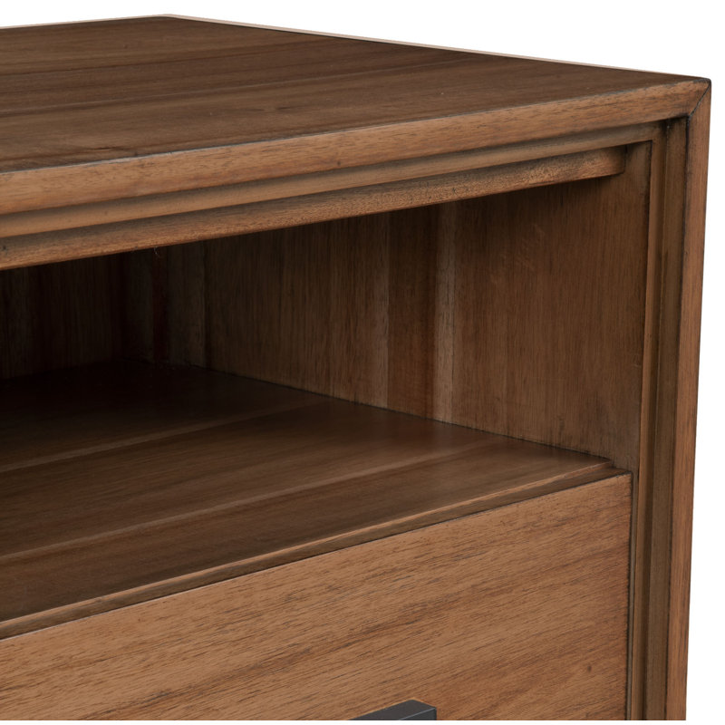 Meuble télé pour téléviseur Wrightia, Miel et érable