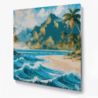 Cities Fiji Gray Metal Wall Art