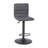 Ylani Modern Vinyl Adjustable Height Barstool with Horizontal Stitch Back-1166810925