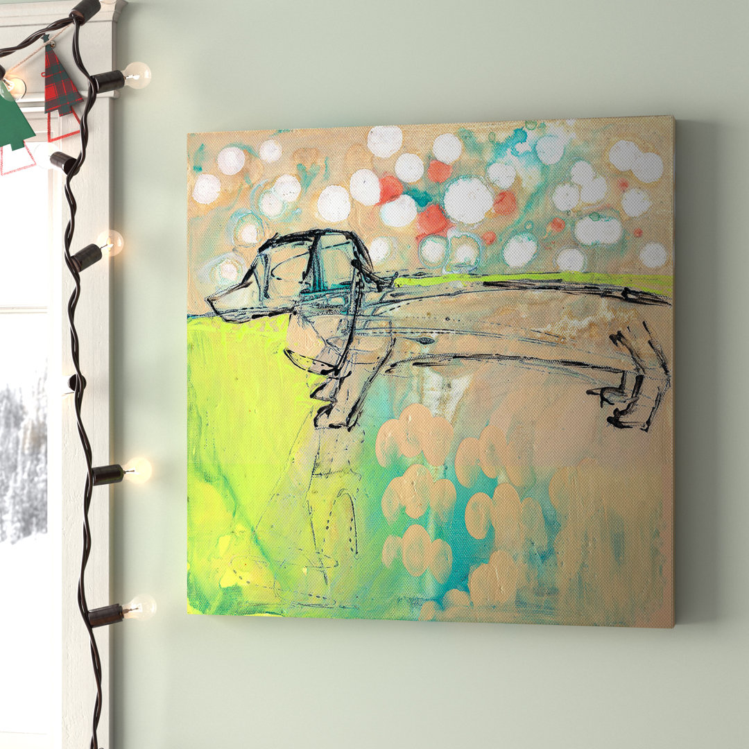 Burkholder Dachshund' - Wrapped Canvas Print Viv + Rae™ 